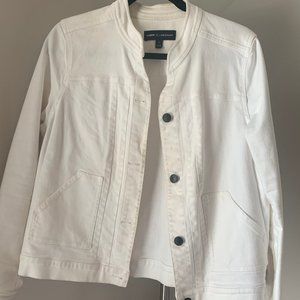 White Denim Jacket Glamour x Lane Bryant